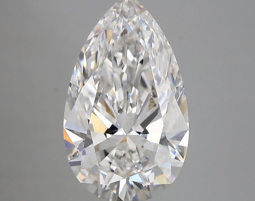 3.45 carat f VVS2 EX Cut IGI pear diamond
