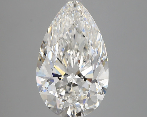 3.74 carat f VVS2 EX Cut IGI pear diamond