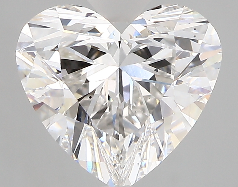 2.90 Carat F-SI1 Ideal Heart Diamond