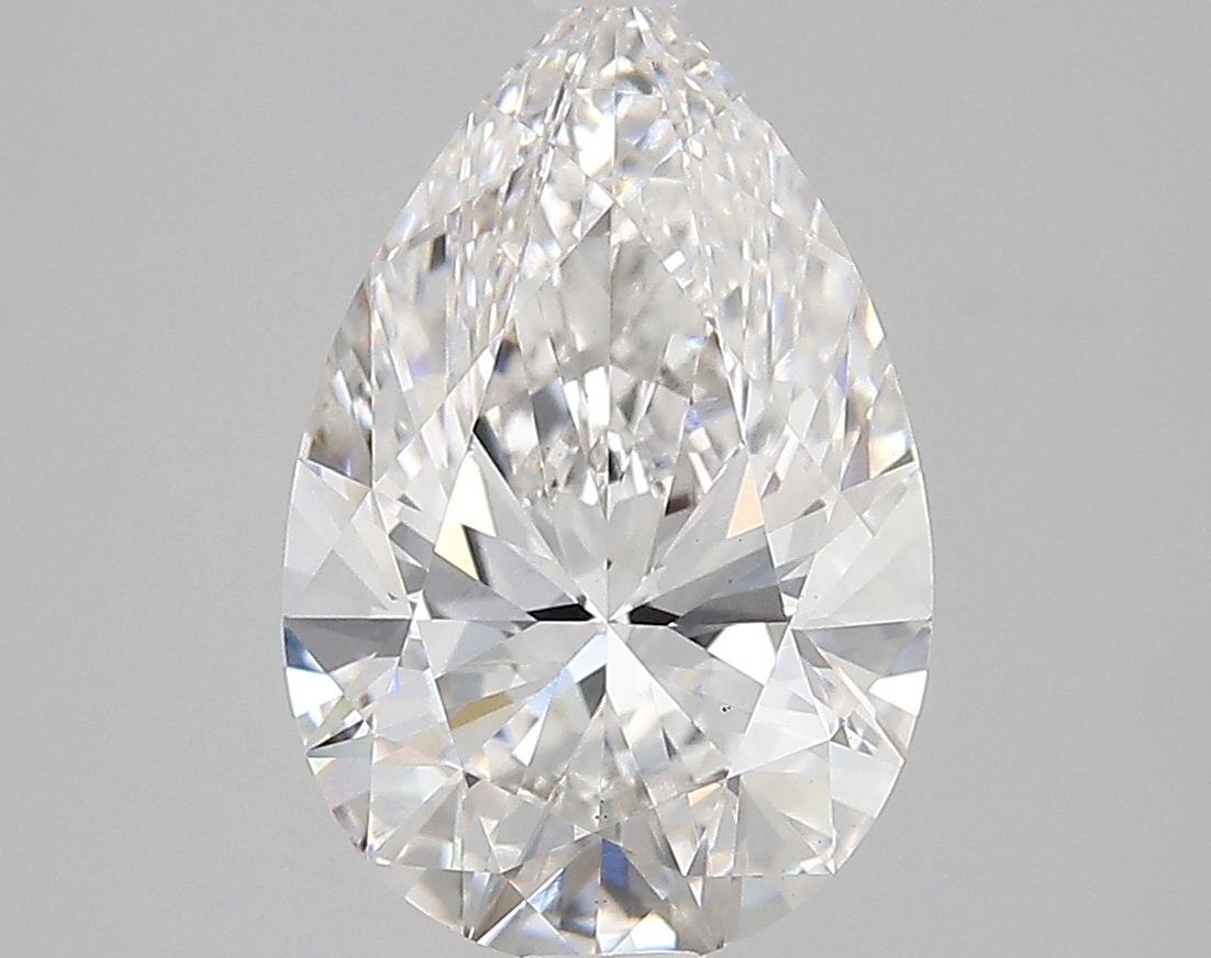 3.30 Carat G-VS2 Ideal Pear Diamond
