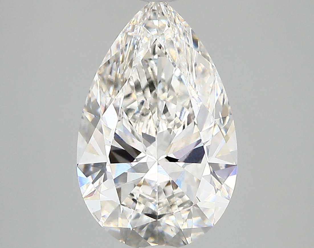 3.00 Carat G-VS2 Ideal Pear Diamond