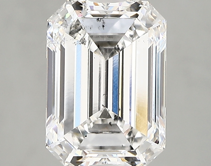 3.02 Carat F-SI1 Ideal Emerald Diamond