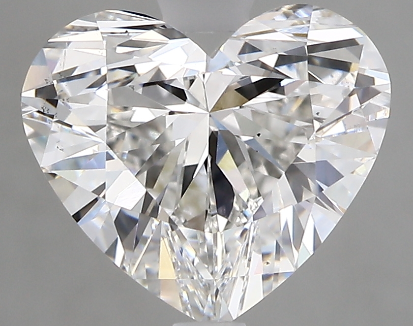 3.00 Carat F-SI1 Ideal Heart Diamond