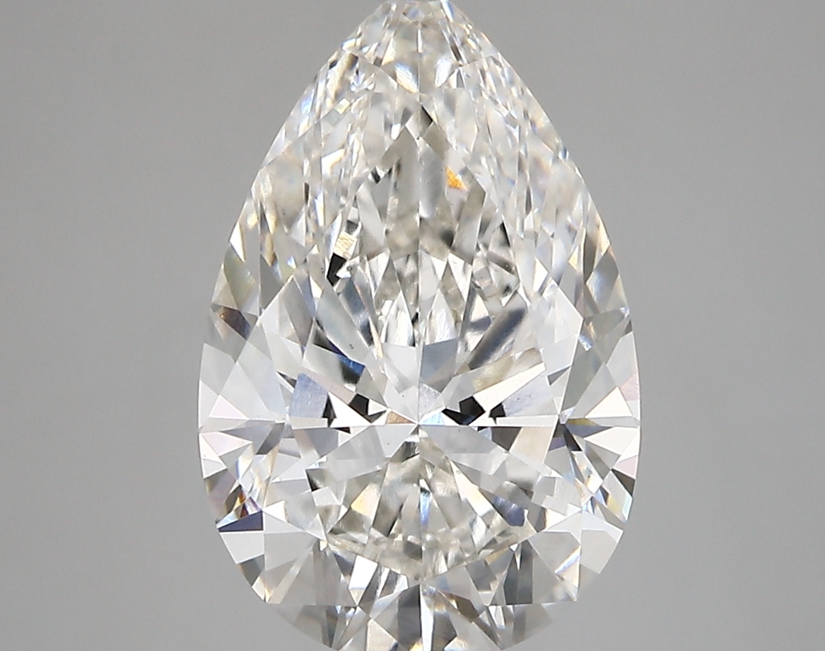 4.29 Carat H-VS1 Ideal Pear Diamond