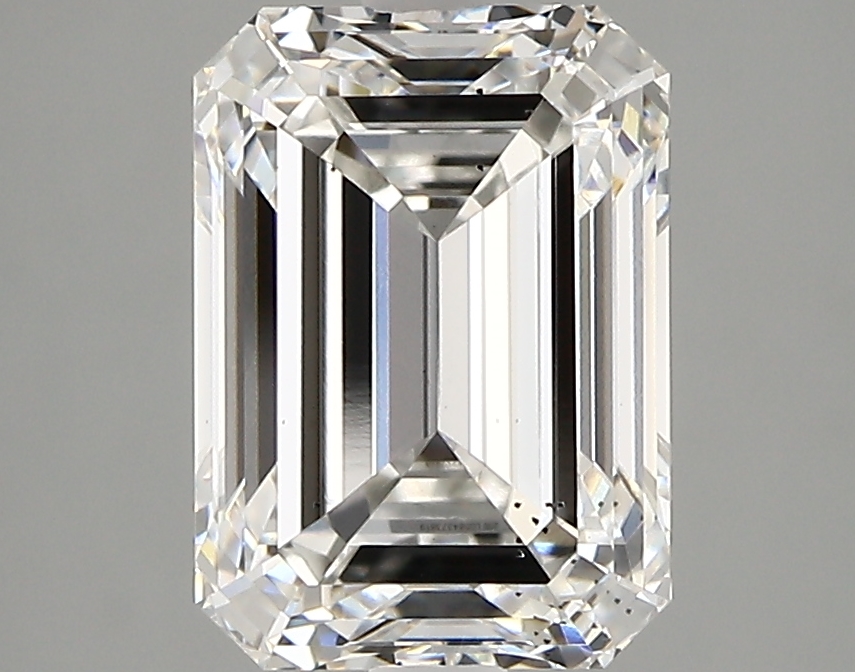 3.01 Carat F-SI1 Ideal Emerald Diamond