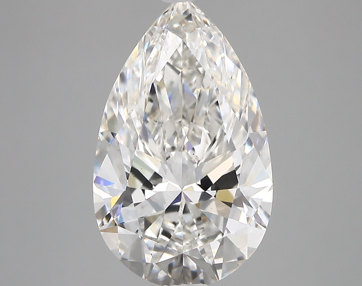 4.02 Carat G-VS2 Ideal Pear Diamond
