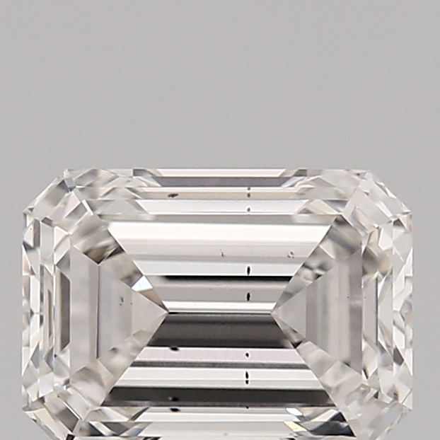 1.96 Carat H-SI1 Ideal Emerald Diamond