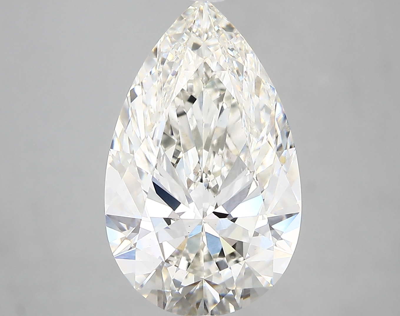 5.02 Carat H-VS1 Ideal Pear Diamond