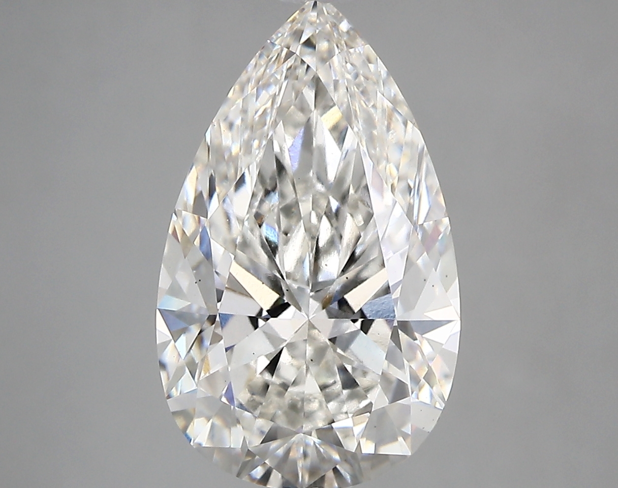4.02 Carat G-VS2 Ideal Pear Diamond