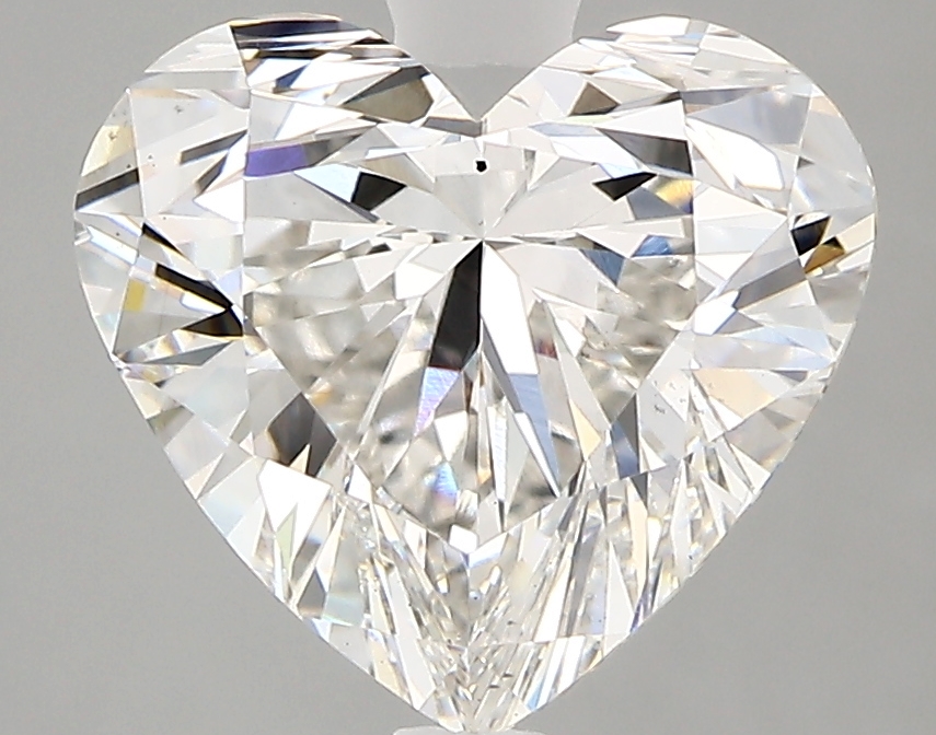 3.37 Carat G-VS2 Ideal Heart Diamond