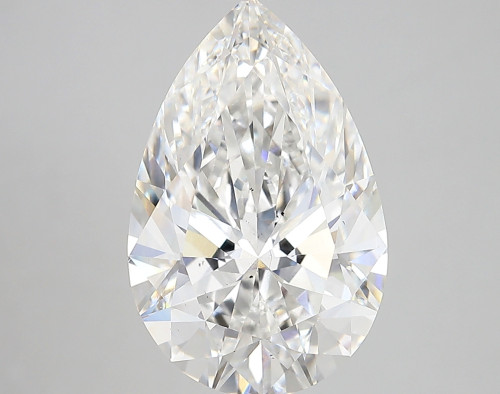6.03 carat f VS2 EX Cut IGI pear diamond
