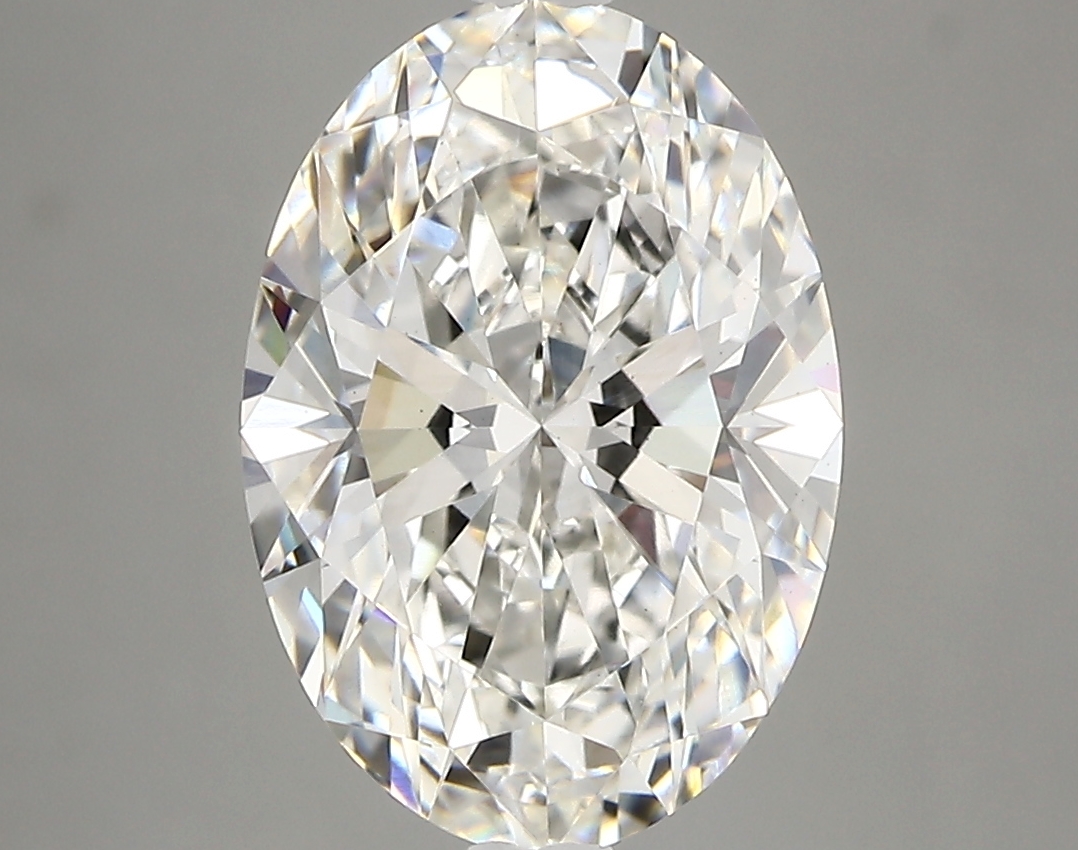 3.46 Carat H-VS1 Ideal Oval Diamond