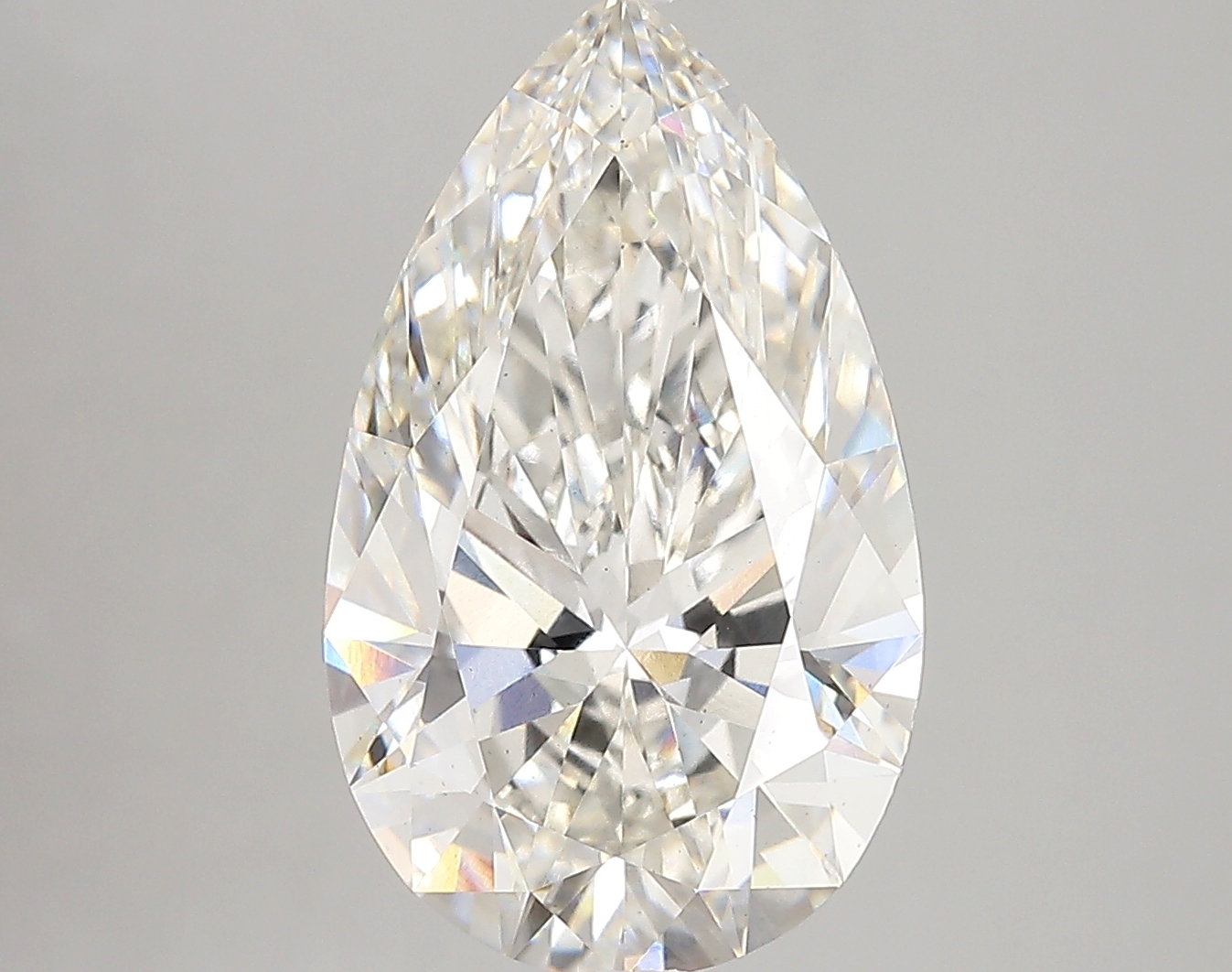 5.07 Carat H-VS1 Ideal Pear Diamond