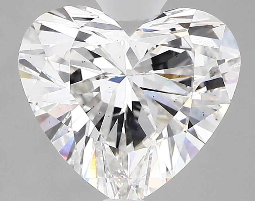 2.85 Carat F-SI1 Ideal Heart Diamond