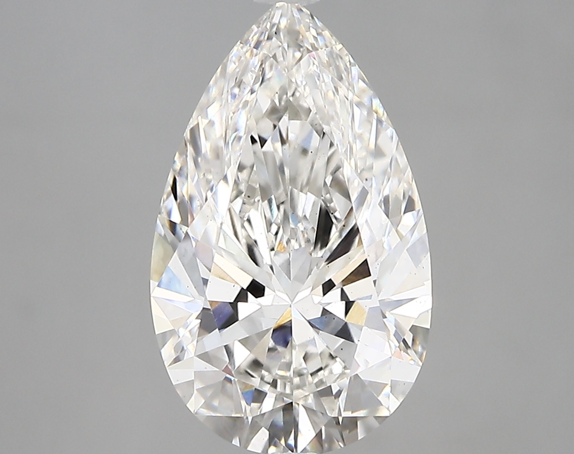 3.05 Carat G-VS2 Ideal Pear Diamond