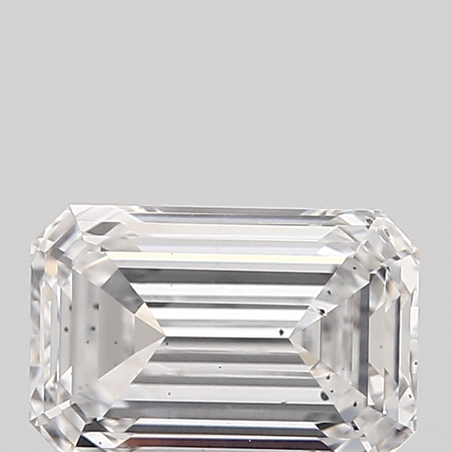 1.69 Carat F-SI1 Ideal Emerald Diamond