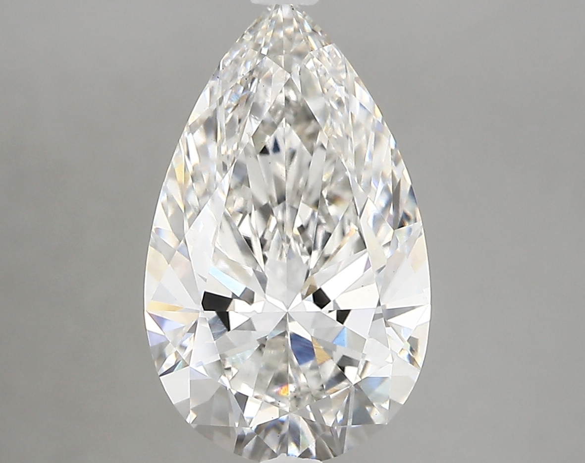 3.33 Carat G-VS2 Ideal Pear Diamond