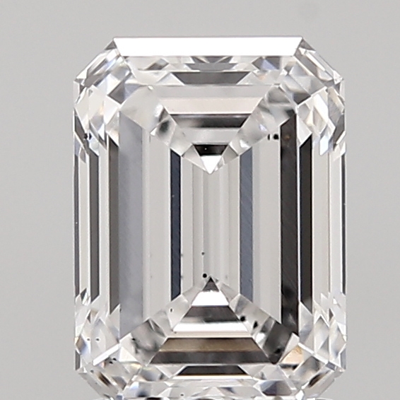 1.67 Carat E-SI1 Ideal Emerald Diamond