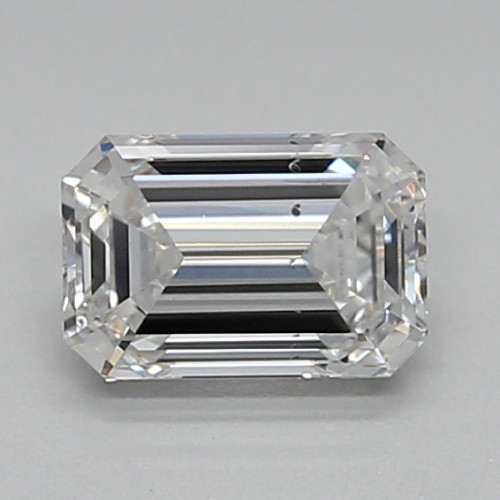 0.66 carat f SI1 EX  Cut IGI emerald diamond