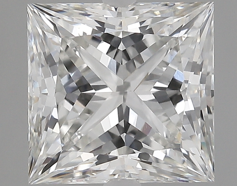 3.72 Carat princess Lab Grown Diamond Front View