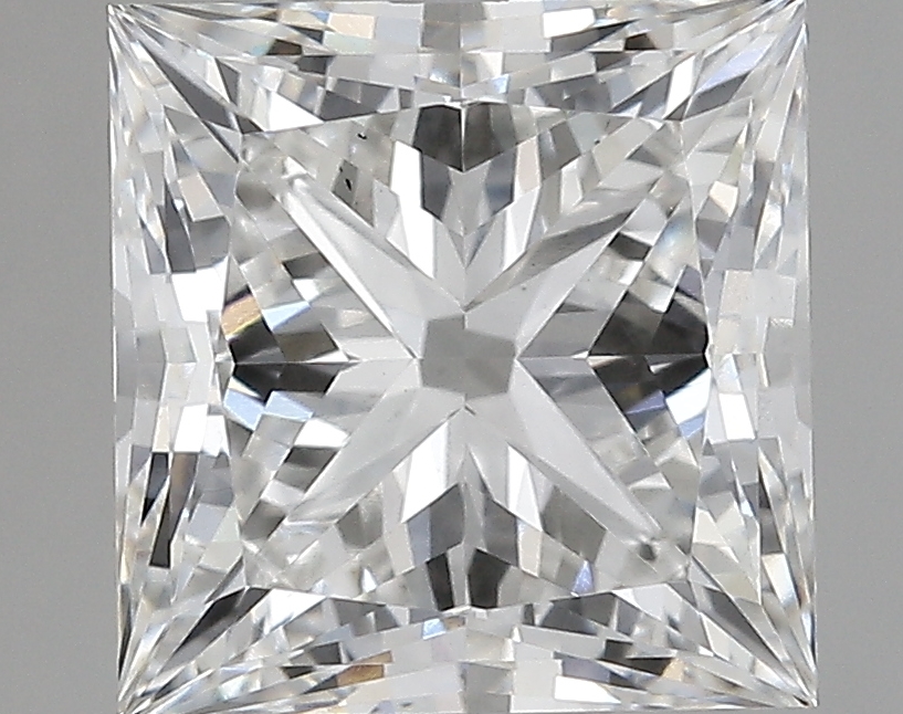 3.61 Carat princess Lab Grown Diamond Front View
