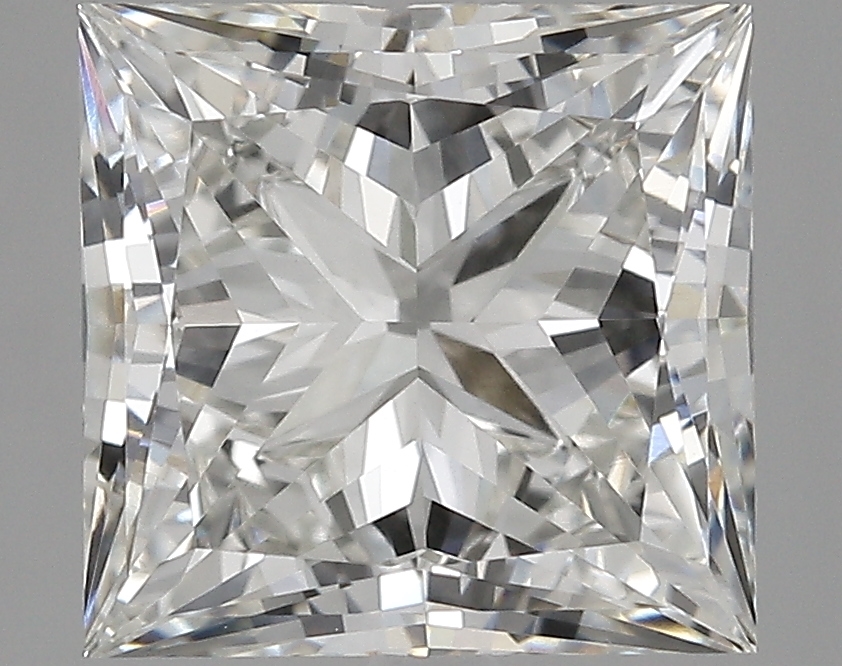 4.05 Carat H-VS1 Ideal Princess Diamond
