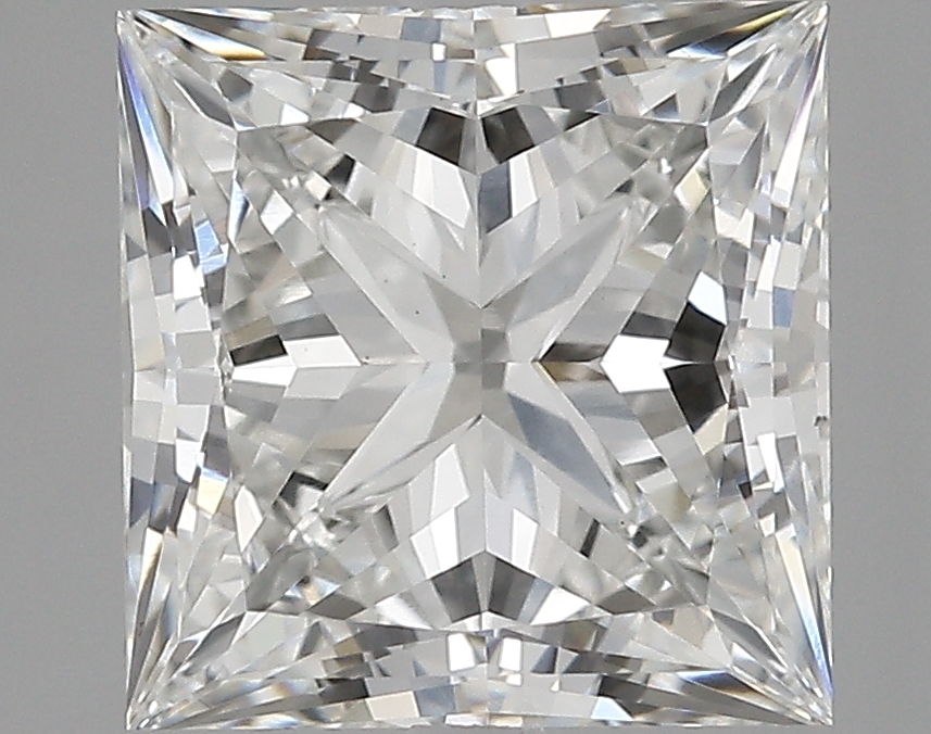 3.68 Carat G-VS2 Ideal Princess Diamond