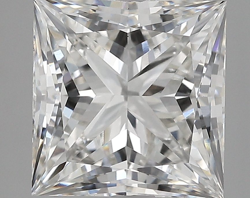4.03 Carat H-VS1 Ideal Princess Diamond