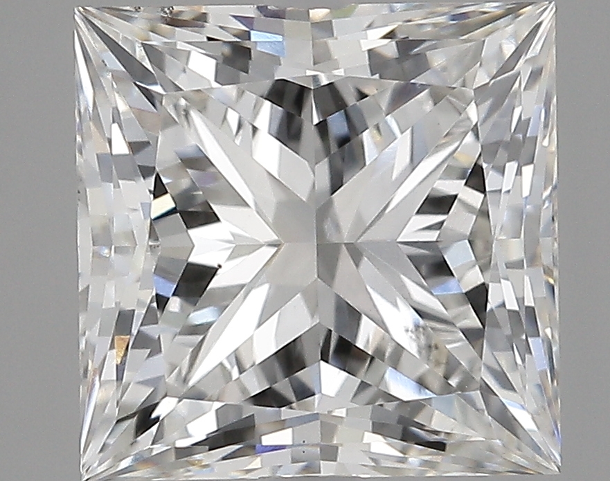 4.50 Carat princess Lab Grown Diamond Front View