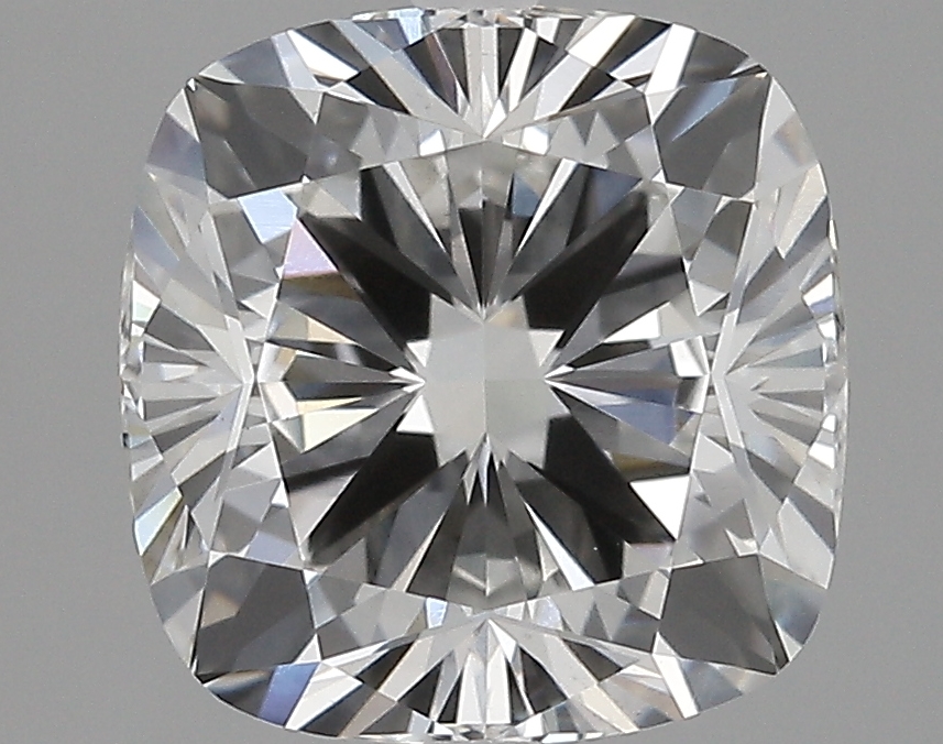 3.46 Carat cushion Lab Grown Diamond Front View