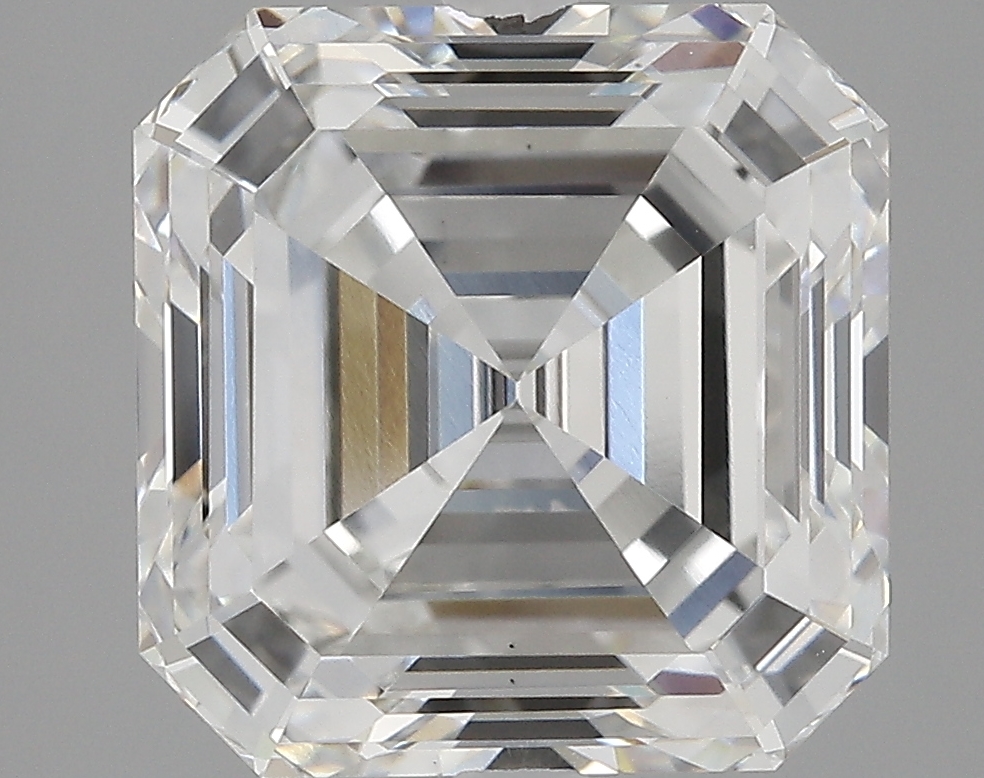 5.78 Carat asscher Lab Grown Diamond Front Image