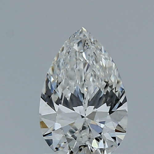 0.63 carat e VVS2 EX Cut IGI pear diamond