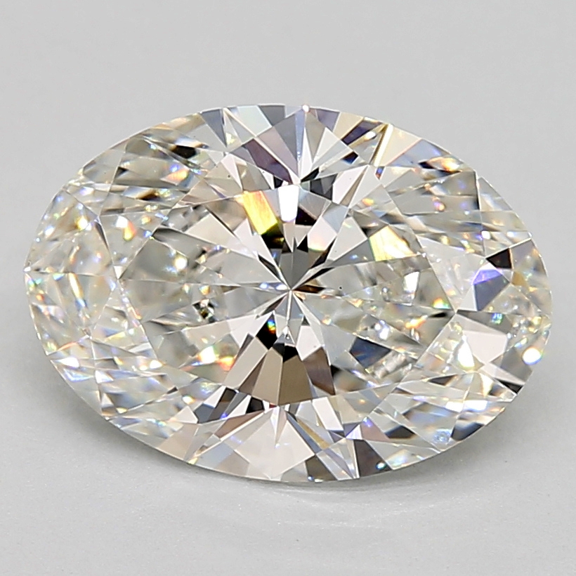 3.26 Carat oval Lab Grown Diamond Front View