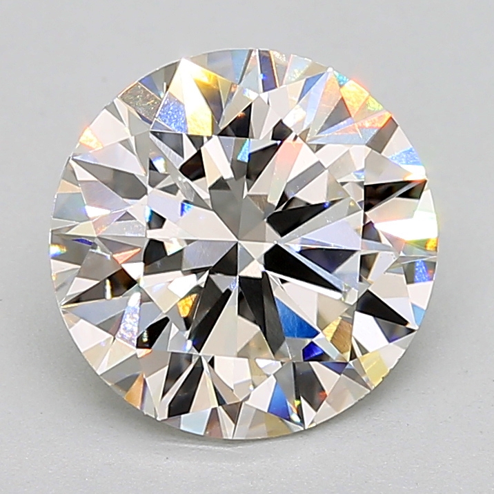 2.60 Carat round Lab Grown Diamond Front Image