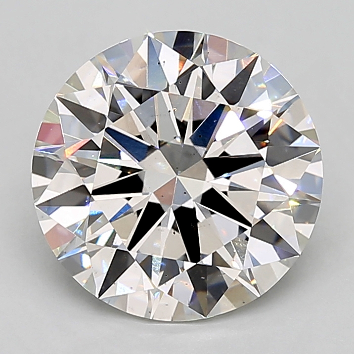 3.23 Carat round Lab Grown Diamond Front Image