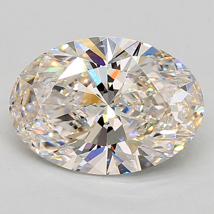 3.52 Carat oval Lab Grown Diamond Front View