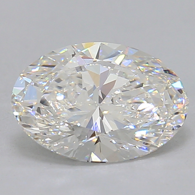 1.55 Carat oval Lab Grown Diamond Front Image