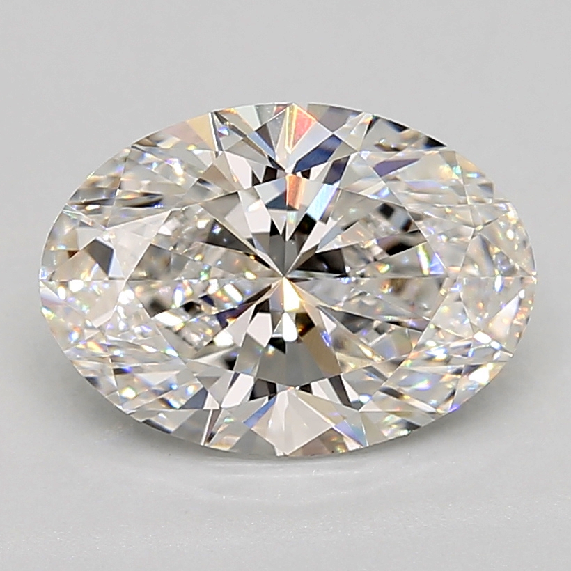 3.12 Carat oval Lab Grown Diamond Front View
