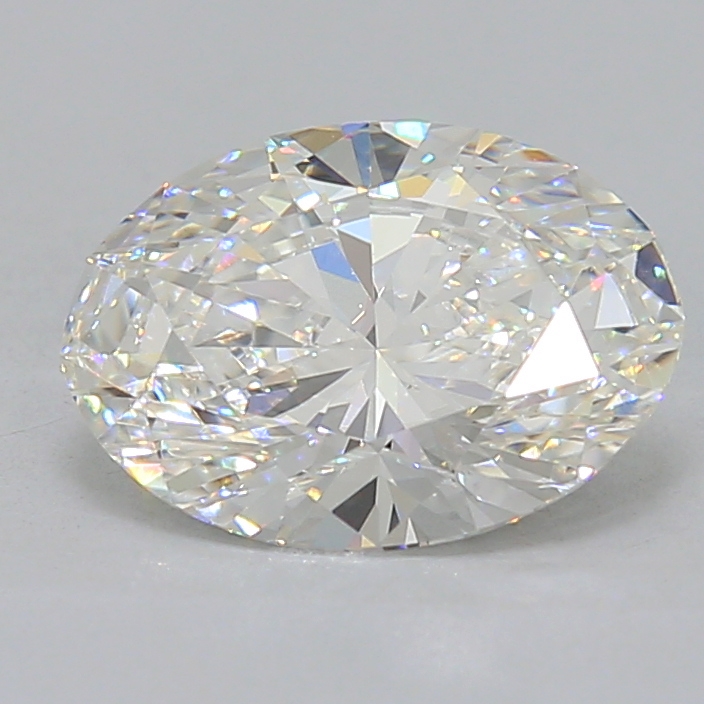 1.65 Carat oval Lab Grown Diamond Front View