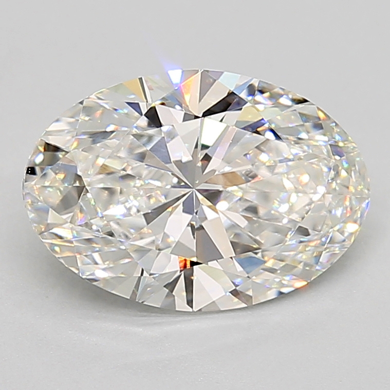 2.54 Carat oval Lab Grown Diamond Front Image