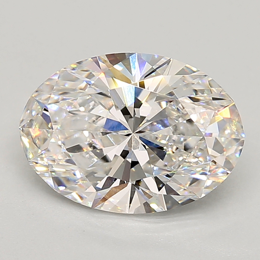 3.35 Carat oval Lab Grown Diamond Front View