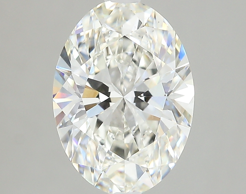 2.61 Carat oval Lab Grown Diamond Front View