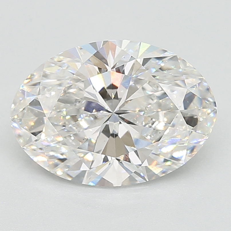 3.12 Carat oval Lab Grown Diamond Front View