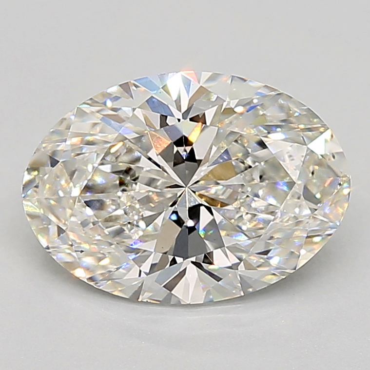 2.57 Carat oval Lab Grown Diamond Front View