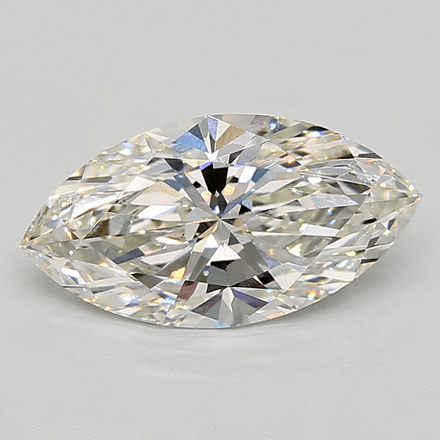 2.40 Carat marquise Lab Grown Diamond Front View