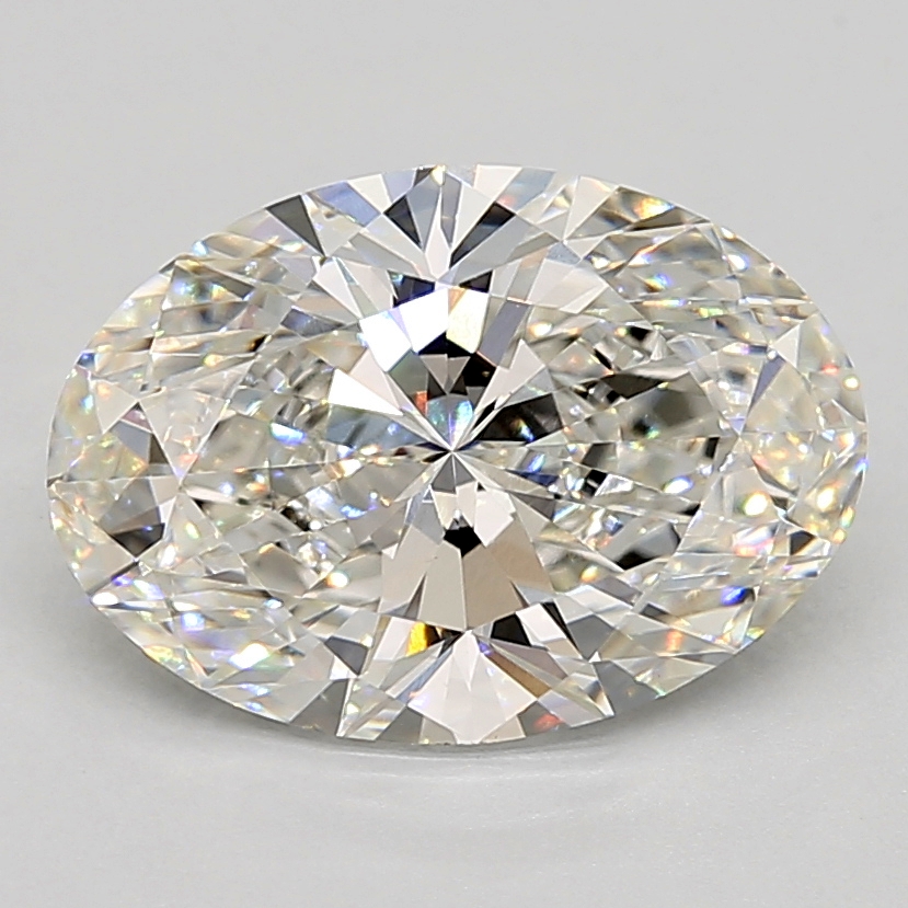 3.51 Carat oval Lab Grown Diamond Front View