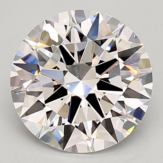3.40 Carat round Lab Grown Diamond Front View