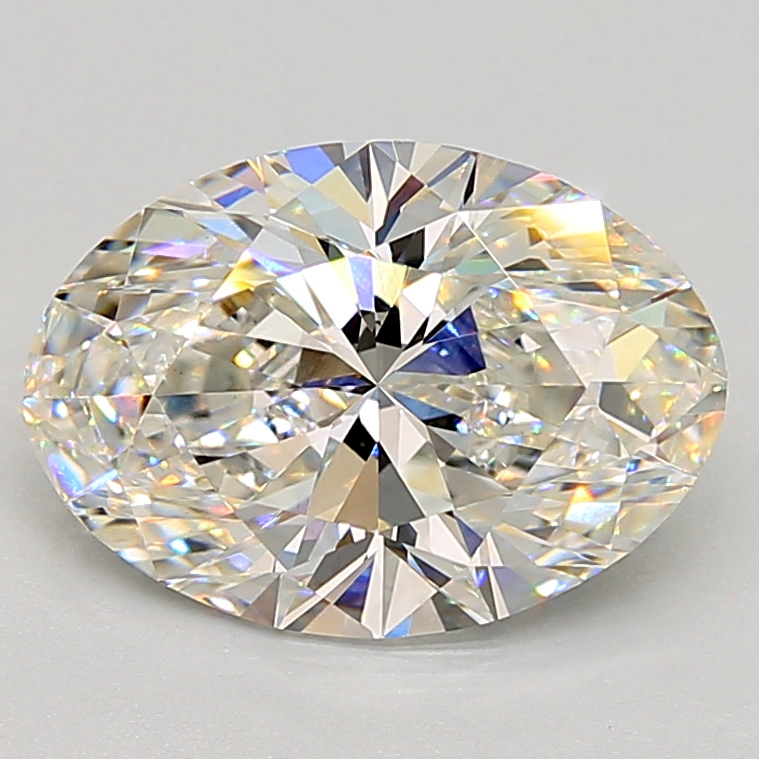 3.01 Carat oval Lab Grown Diamond Front View
