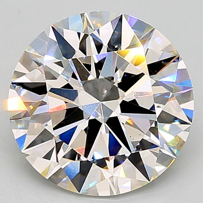 3.27 Carat round Lab Grown Diamond Front Image