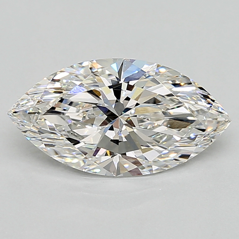 2.04 Carat marquise Lab Grown Diamond Front View